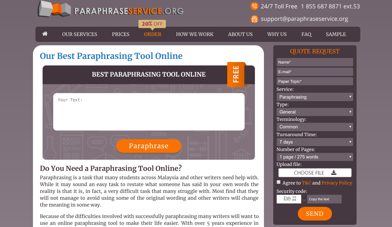 paraphraseservice.org paraphrasing tool